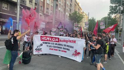 Jornada de lucha: “Más de la mitad de la plantilla secunda la huelga de Telepizza”