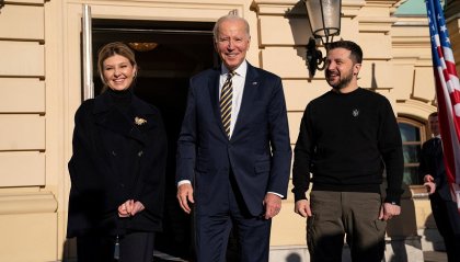 Joe Biden en modo guerrerista: visita Kiev y anuncia 500 millones de dólares en ayuda militar