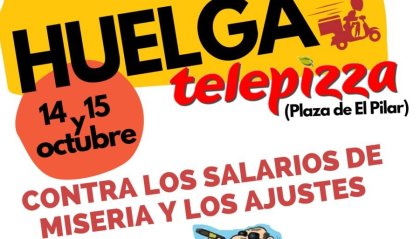 Huelga en Telepizza contra los salarios de miseria y los ajustes el próximo 14 y 15 de octubre