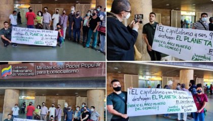 Venezuela: se realizó protesta frente al Ministerio de Ecosocialismo en el día de la Huelga Mundial por el Clima