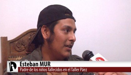 Esteban Mur, padre de los niños fallecidos en el taller clandestino de Flores - YouTube