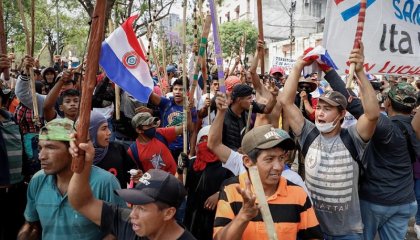 Protestas en Paraguay contra una ley que penaliza la ocupación de tierras