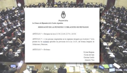 Diputados: la izquierda apunta a la derogación de las jubilaciones de privilegio