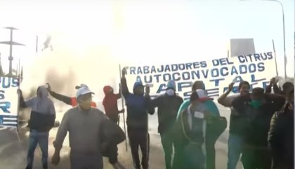 Trabajadores del limón cortan las rutas por aumento en los planes interzafra