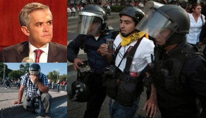 El represor Mancera promete garantías a periodistas y defensores en el DF