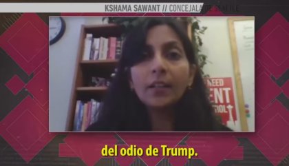 Kshama Sawant, concejala de Seattle, opina sobre el triunfo de Trump - YouTube