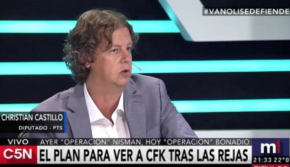 Christian Castillo debatió ayer en C5N