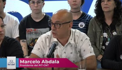 Conferencia de prensa de la campaña por el Sí del plebiscito a la seguridad social