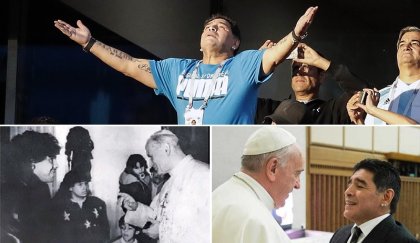 Maradona: sus escupidas al Vaticano y su apoyo a los despedidos de Télam y Clarín