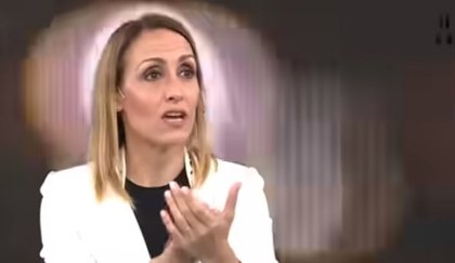 Florencia Arietto aplaudió por televisión la represión en el multitudinario velorio de Maradona