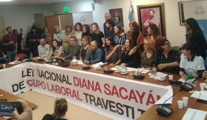 Congreso: presentan proyecto de ley Diana Sacayán de cupo laboral trans