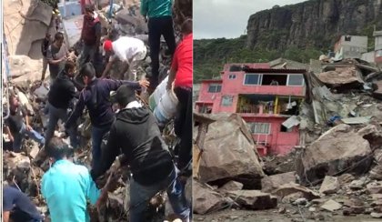 Deslave de cerro en Tlalnepantla deja un muerto y diez personas desaparecidas