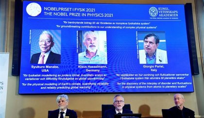 Nobel de Física para los sistemas complejos y los estudios del clima