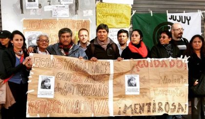 Jujuy: referentes del Frente de Izquierda junto a los despedidos de la DIPEC