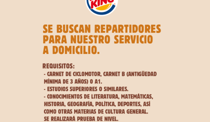 La vergonzosa “oferta de trabajo” de Burger King 