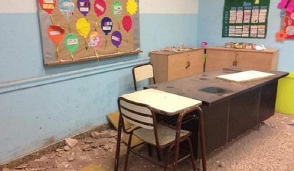 El recorte del FMI en educación: otra explosión en una escuela, otro techo que se derrumba