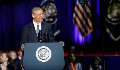 El último discurso de la era Obama