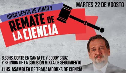 Este martes, corte y movilización al Conicet