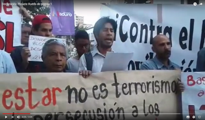 Videos de la protesta contra la represión a los trabajadores y las luchas