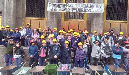 Acampe: le reclaman a Massa que cumpla la asignación de obra pública a organizaciones sociales