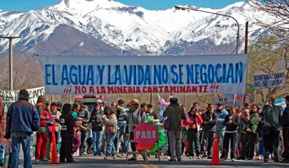 Detienen y allanan a referentes del No A la Mina San Jorge en Mendoza