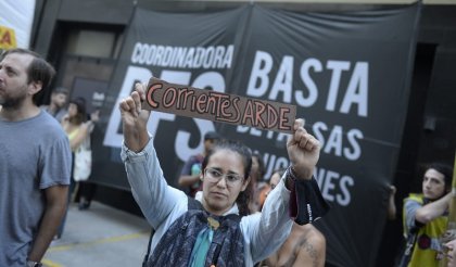 Incendios en Corrientes: organizaciones ambientales marchan de Plaza de Mayo al Congreso