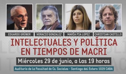 Imperdible debate en Sociales de la UBA: intelectuales K y de izquierda en la era macrista