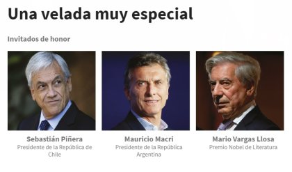 Macri y Piñera, invitados de honor a la cena anual de la Fundación Libertad (de empresa)