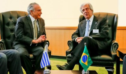 Vázquez acuerda política de seguridad con Temer mientras Cancillería no condena el ataque imperialista a Siria