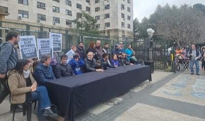 Conferencia prensa de organizaciones sociales: denuncian causas armadas y detenciones arbitrarias