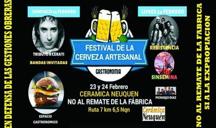 Cerámica Neuquén tendrá su Fiesta de la Cerveza Artesanal y la Gastronomía