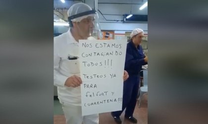 Paro de los trabajadores de Felfort: “Nos mandan al matadero por bombones”