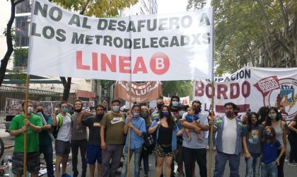 24 de Marzo: metrodelegados marcharon junto a sectores en lucha y contra los desafueros