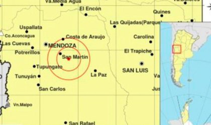 Mendoza registró un sismo de 5,2 grados en la escala Richter