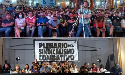 El Plenario Sindical Combativo marchará al Congreso contra el pacto con el FMI 