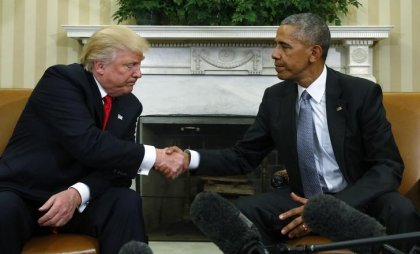 Obama y Trump se reunieron para iniciar la transición