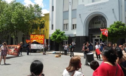 Contra el ajuste: Corte y asamblea en el municipio de Necochea