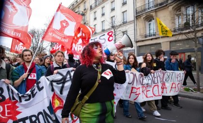 La agrupación juvenil de la izquierda francesa que emergió durante la "batalla por las pensiones"