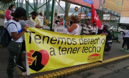 Movilización contra desalojo de viviendas en Alajuelita