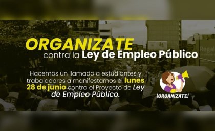 El directorio de la FEUCR no coordina transporte para marcha contra ley de empleo público.