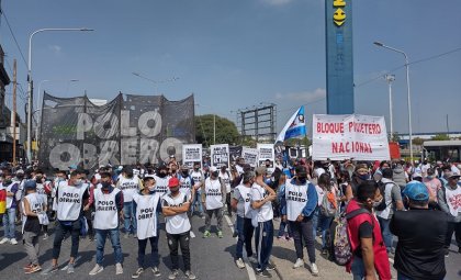 &#128249; JORNADA DE PROTESTA POR TRABAJO Y ALIMENTOS | Móvil desde Puente Pueyrredón - YouTube