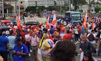 Gran movilización nacional contra la agenda del gobierno