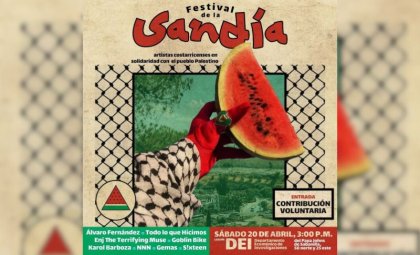 Festival de la Sandía: Artistas costarricenses en solidaridad con Palestina