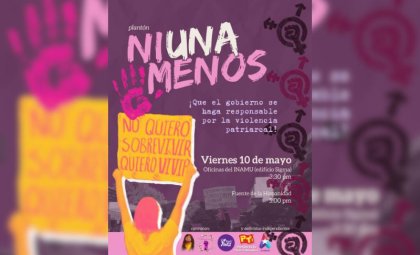 Convocan movilización contra femicidios este viernes 10 de mayo