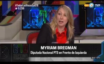 Myriam Bregman en 678 / TV publica - YouTube