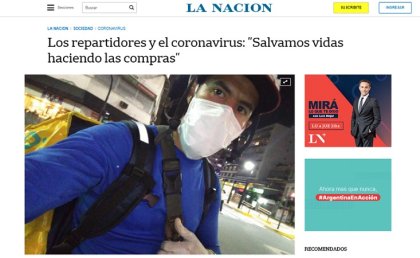 Hipocresía de La Nación: hablar de repartidores “héroes” y no denunciar la precarización