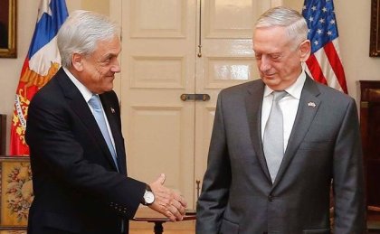 Piñera dice al jefe del Pentágono que quiere “mantener una relación privilegiada con EE.UU.”