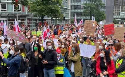 Berlín: trabajadores de la salud convocan a una nueva movilización por sus demandas