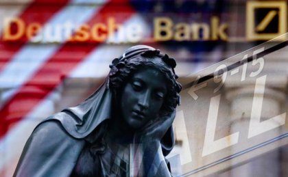 Caen las acciones del Deutsche Bank en Wall Street