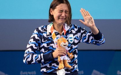 Delfina “Calu” Pignatiello: nadadora “de plata”, nieta “de oro”